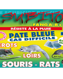 Subito Fanga-B Pâte au brodifacoum anti rat, souris, loir, lerot
